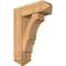 Ekena Millwork Balboa Arts and Crafts Smooth Bracket w/ Offset Brace, Western Red Cedar, 7 1/2"W x 22"D x 30"H BKT0806X22X30BOA03SWR - alternate 1